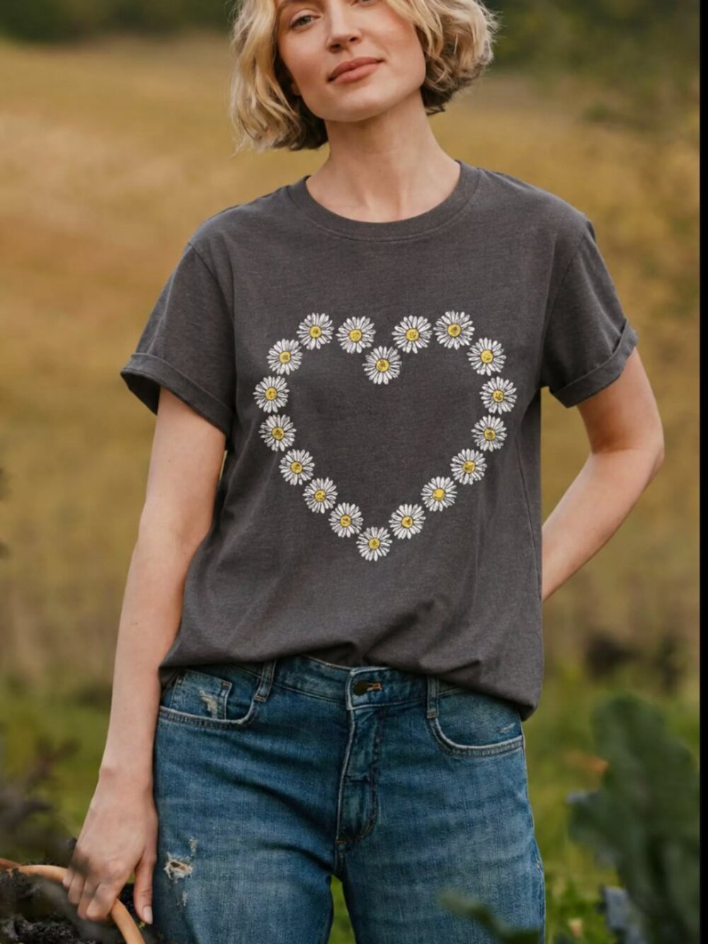 CHASER DAISY HEART TEE